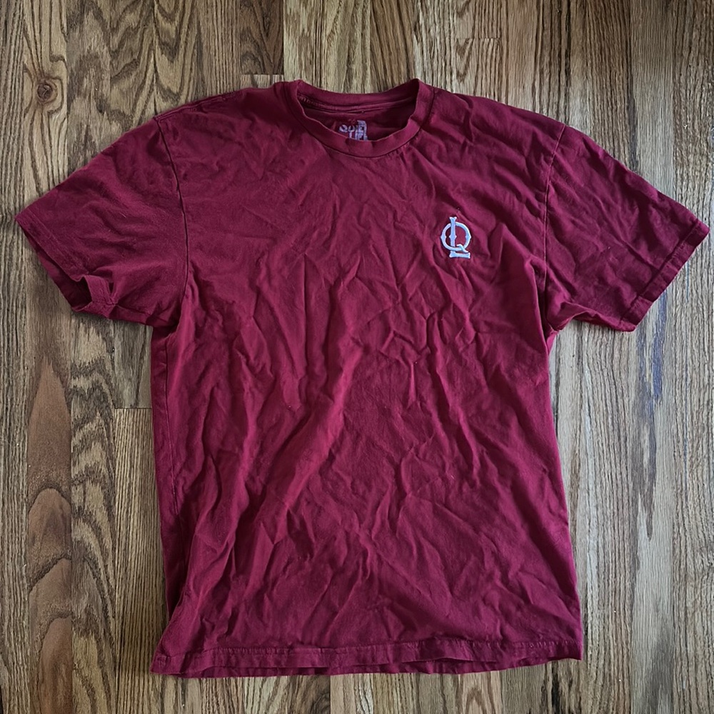 Quiet Life Embroidered Logo Red Tee